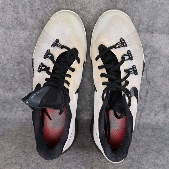 Nike Shoes Mens 5 Athletic Trainers Hyperchase TB Sneaker Basketball White Black - Picture 7 of 13